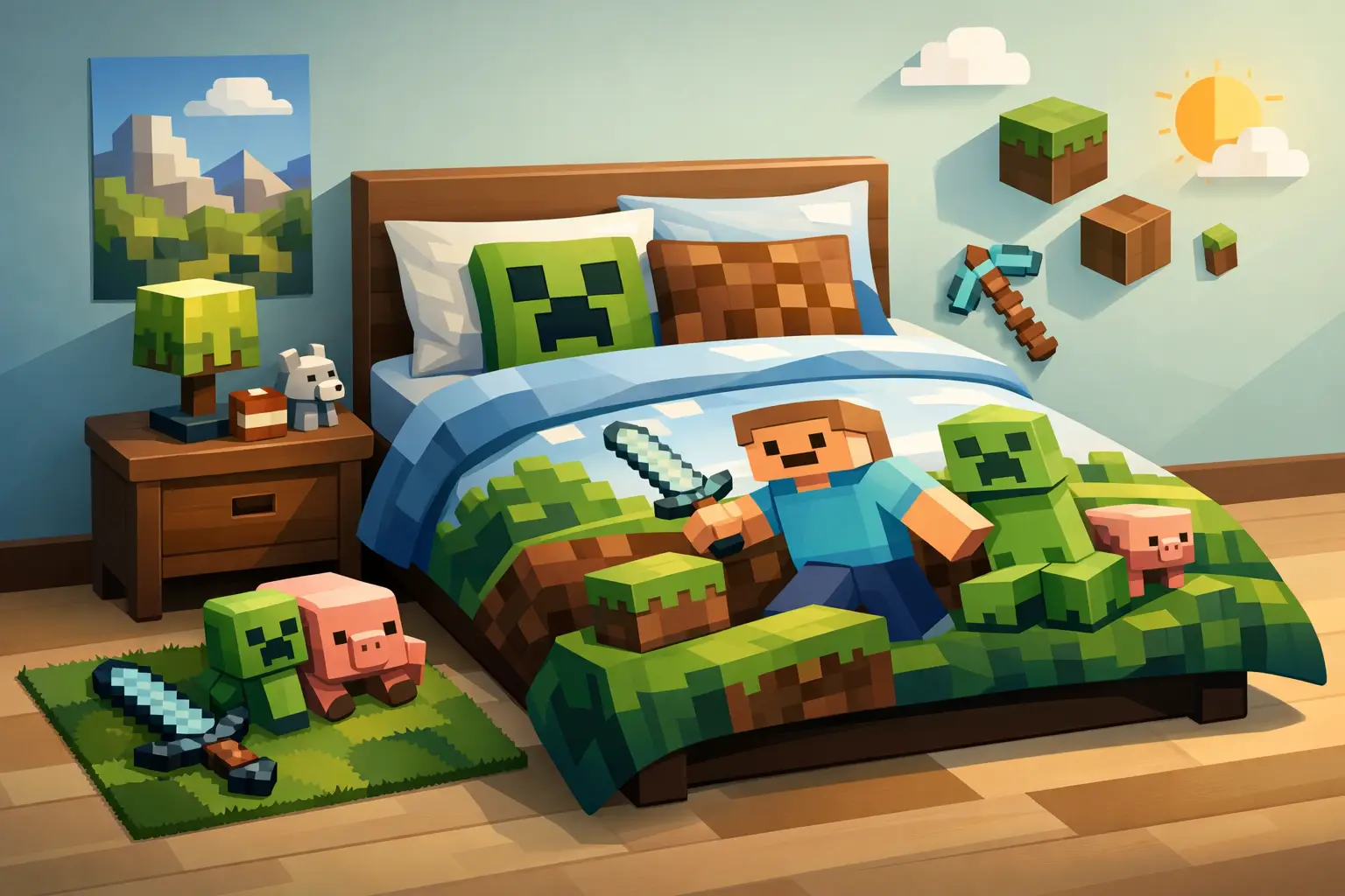 Minecraft Bedding Set Picks for Every Fan